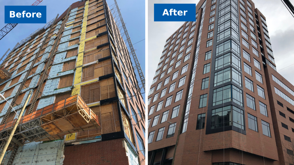 Deer Park Large Loss Before After Repair Commercial Fire Damage Before and After