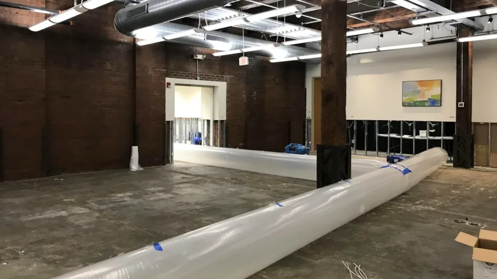 our Commercial Water Damage Restoration services are shown in full affect here