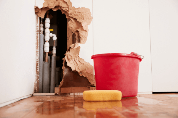 burst pipe
